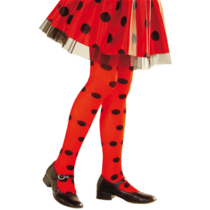 CALZE COLLANT COCCINELLA POIS 40 DENARI ACCESSORI ABITO TRAVESTIMENTO VESTITO CARNEVALE - 0124/C