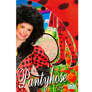 CALZE COLLANT COCCINELLA POIS 40 DENARI ACCESSORI ABITO TRAVESTIMENTO VESTITO CARNEVALE - 0124/C
