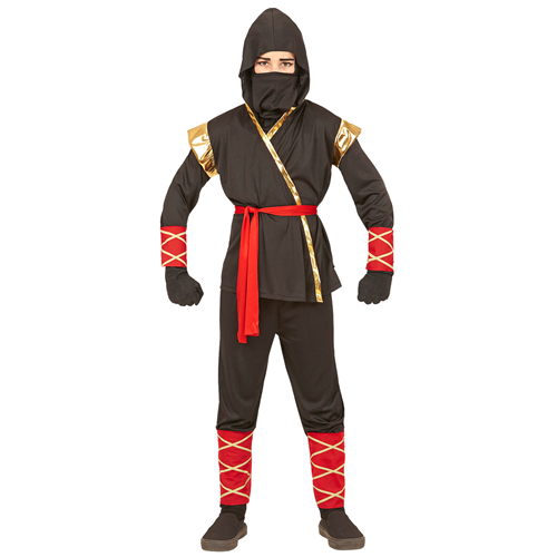 COSTUME VESTITO ABITO TRAVESTIMENTO CARNEVALE HALLOWEEN COSPLAY BAMBINO NINJA - 9681