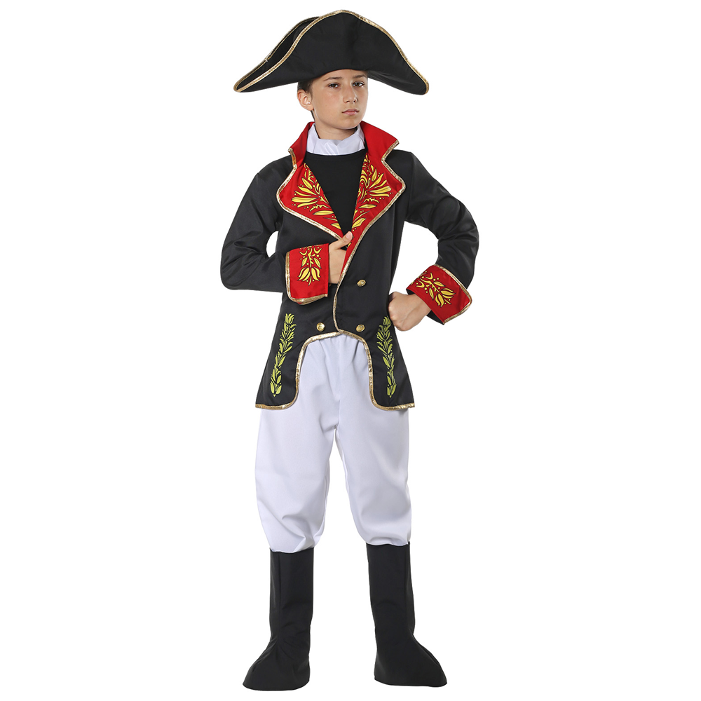 COSTUME VESTITO ABITO TRAVESTIMENTO CARNEVALE HALLOWEEN COSPLAY BAMBINO NAPOLEONE - 0291