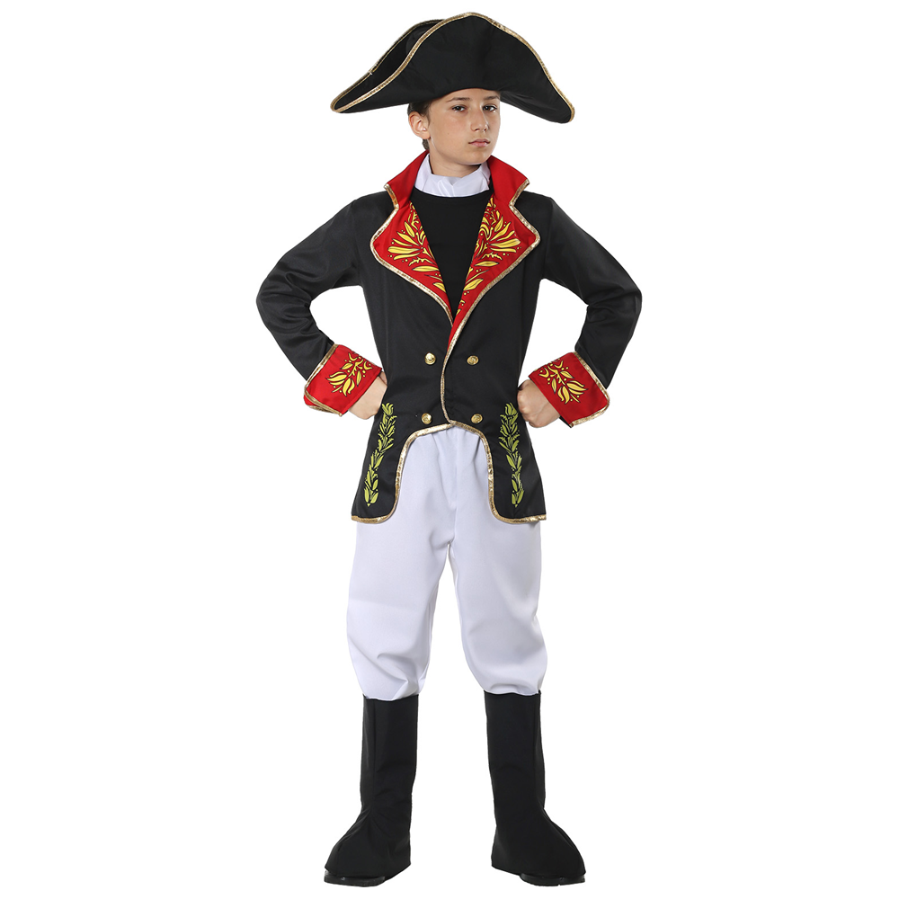 COSTUME VESTITO ABITO TRAVESTIMENTO CARNEVALE HALLOWEEN COSPLAY BAMBINO NAPOLEONE - 0291
