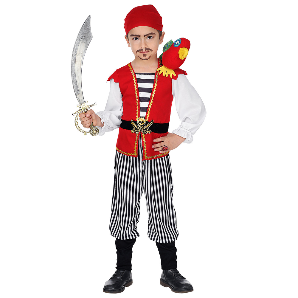 COSTUME VESTITO ABITO TRAVESTIMENTO CARNEVALE HALLOWEEN COSPLAY BAMBINO PIRATA - 0697