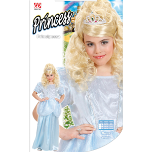 COSTUME VESTITO ABITO TRAVESTIMENTO CARNEVALE HALLOWEEN COSPLAY BAMBINA PRINCIPESSA AZZURRA - 1279