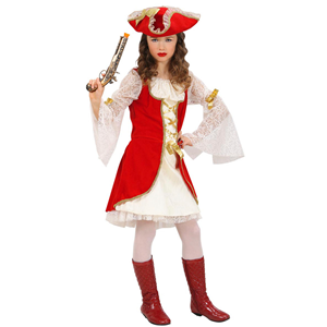 VESTITO CARNEVALE + ACCESSORI CAPITANO PIRATA VESTITO CAPPELLO SCIABOLA 5/7 ANNI TRAVESTIMENTO - 5879+7006A