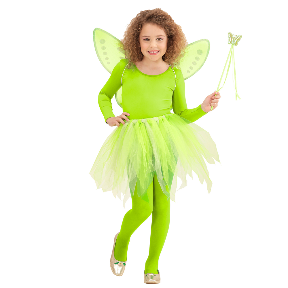 SET FATINA MAGICA ALI GONNA BACCHETTA - ACCESSORI ABITO VESTITO TRAVESTIMENTO CARNEVALE BAMBINA