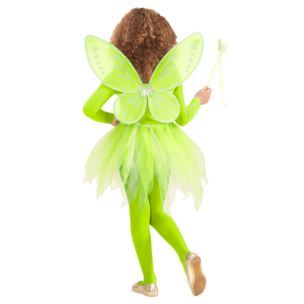SET FATINA MAGICA ALI GONNA BACCHETTA - ACCESSORI ABITO VESTITO TRAVESTIMENTO CARNEVALE BAMBINA