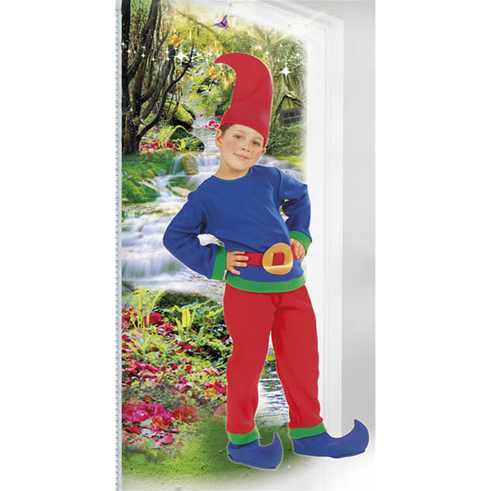 COSTUME VESTITO ABITO TRAVESTIMENTO CARNEVALE BAMBINA GNOMO - 4374W/C