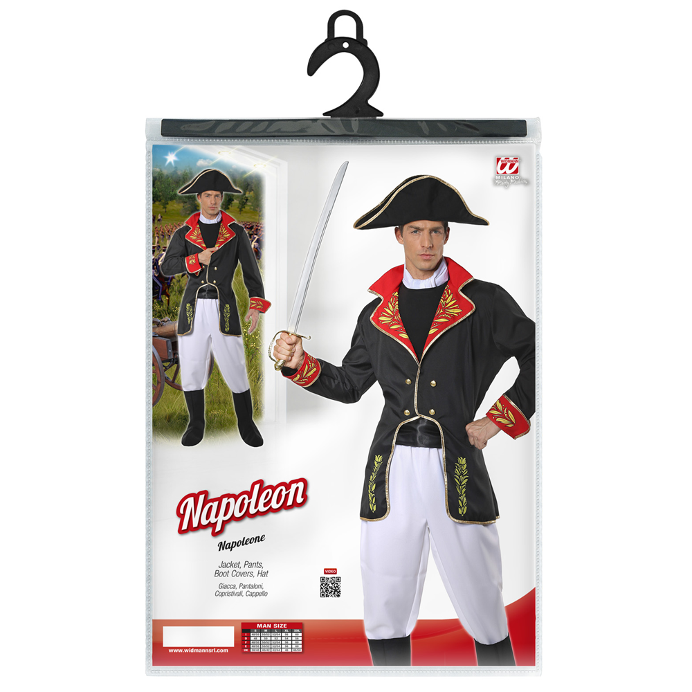 COSTUME VESTITO ABITO TRAVESTIMENTO CARNEVALE HALLOWEEN COSPLAY ADULTO NAPOLEONE - 0291