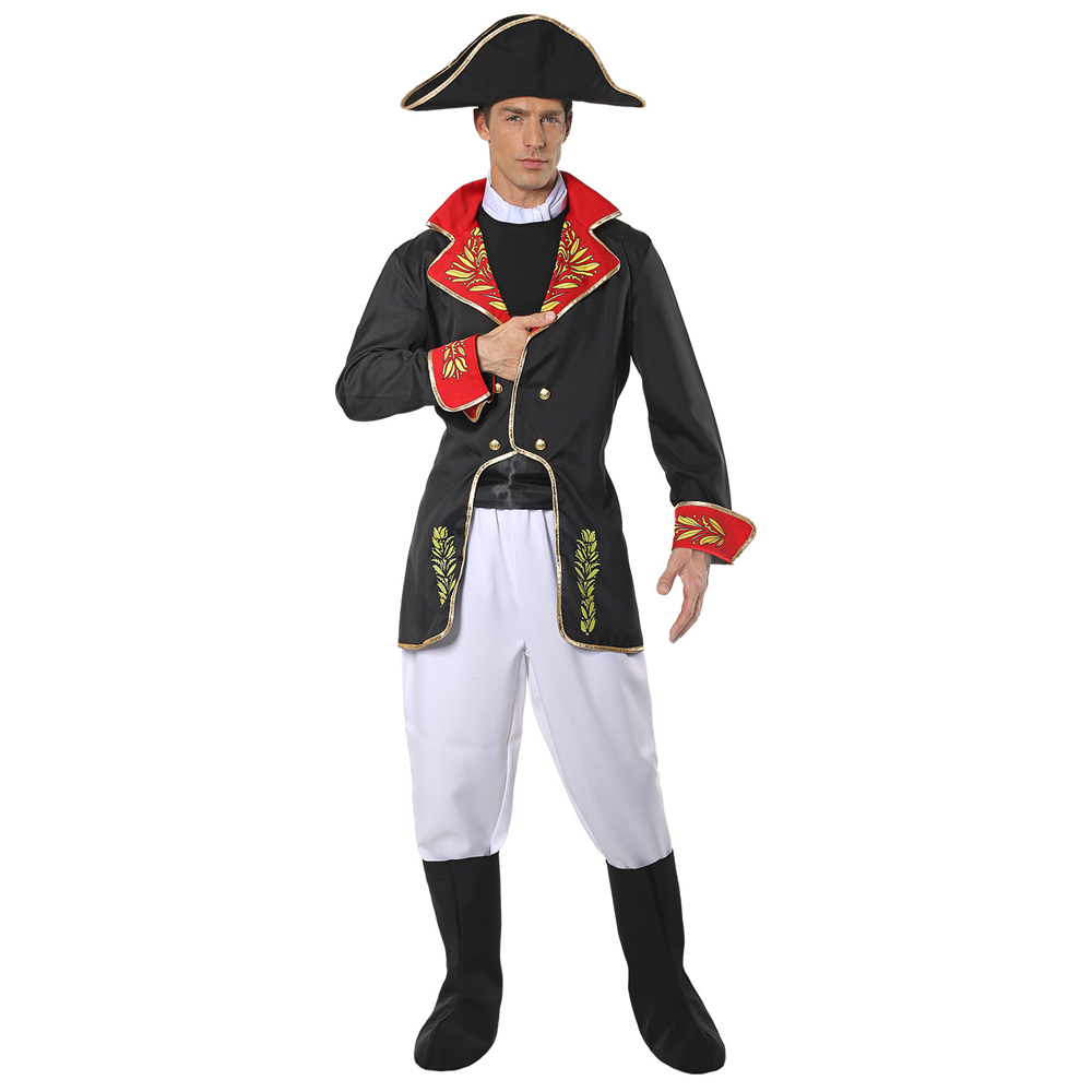 COSTUME VESTITO ABITO TRAVESTIMENTO CARNEVALE HALLOWEEN COSPLAY ADULTO NAPOLEONE - 0291