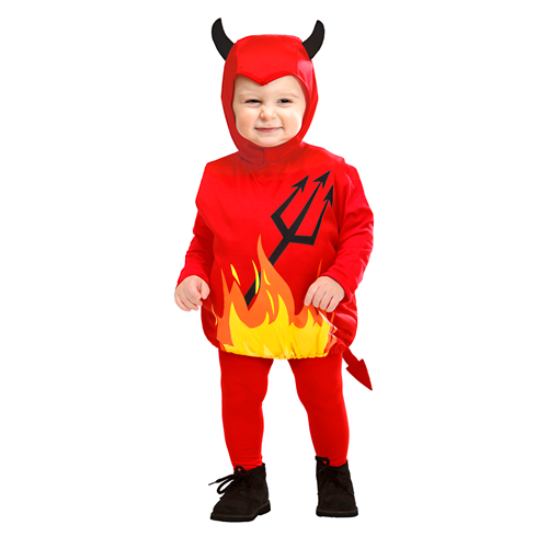 COSTUME VESTITO ABITO TRAVESTIMENTO CARNEVALE BAMBINO DIAVOLETTO DEVIL - 18979