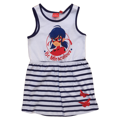 SCAMICIATA VESTITO MIRACULOUS LADYBUG BAMBINA SUN CITY TAGLIE 4/8 ANNI - SE1395BLU