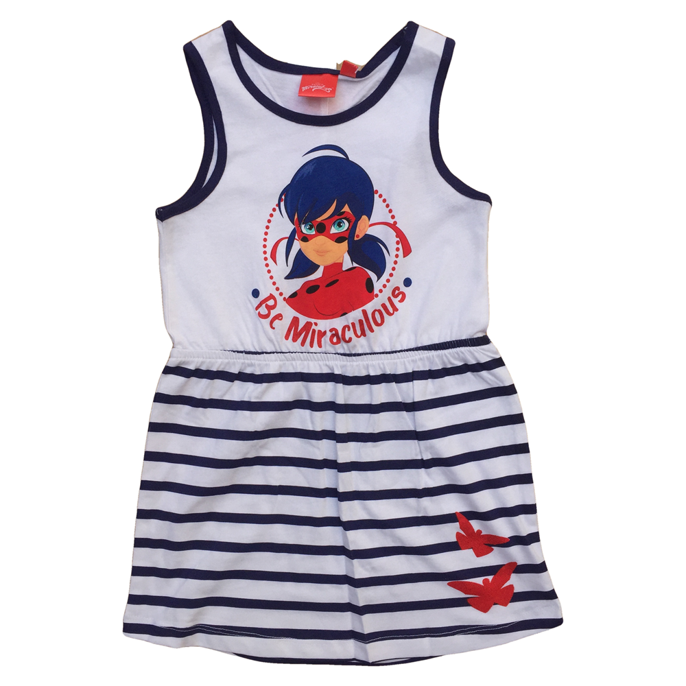 SCAMICIATA VESTITO MIRACULOUS LADYBUG BAMBINA SUN CITY TAGLIE 4/8 ANNI - SE1395BLU