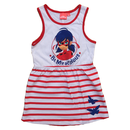 SCAMICIATA VESTITO MIRACULOUS LADYBUG BAMBINA SUN CITY TAGLIE 4/8 ANNI - SE1395ROSSO