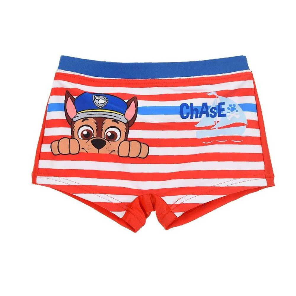 COSTUME MARE PAW PATROL PARIGAMBA PANTALONCINO NEONATO BAMBINO TAGLIE 12/36 MESI - SE0013ROSSO