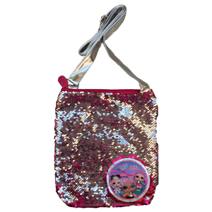BORSA PASSEGGIO PAILLETTES REVERSIBILI GIRABRILLA LOL SURPRISE CM. 24X20 - B99212MC