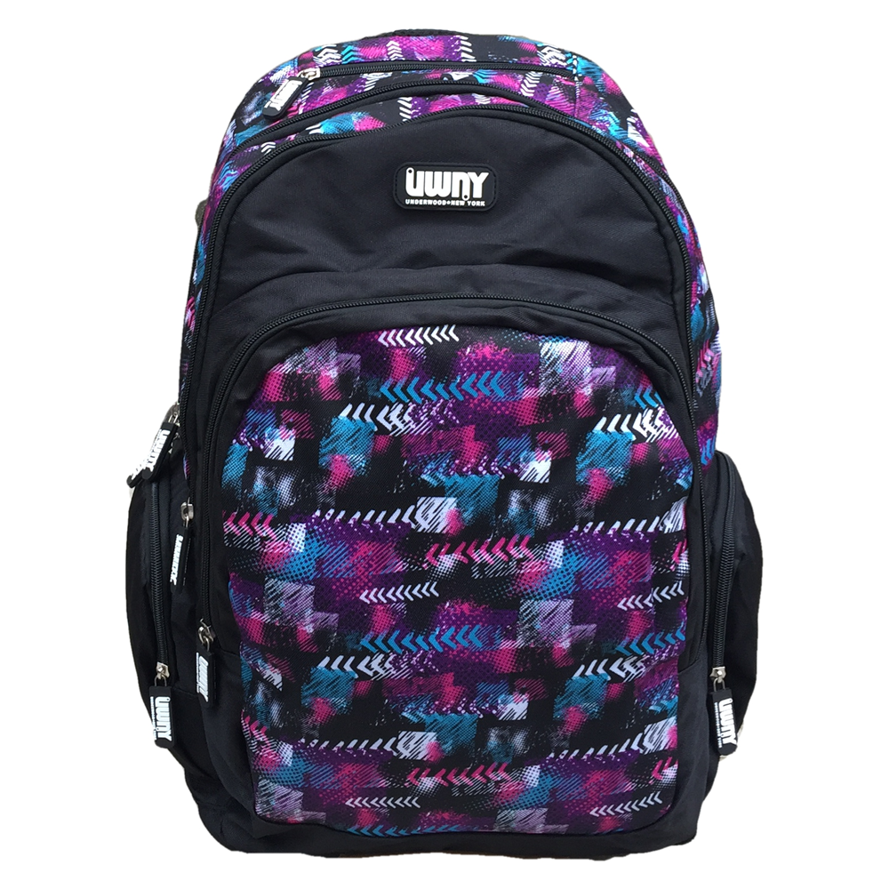 ZAINO ROUND UNDERWOOD NEW YORK 5 TASCHE BORSA AMERICANO SCUOLA VIAGGIO TEMPO LIBERO - EX0051B