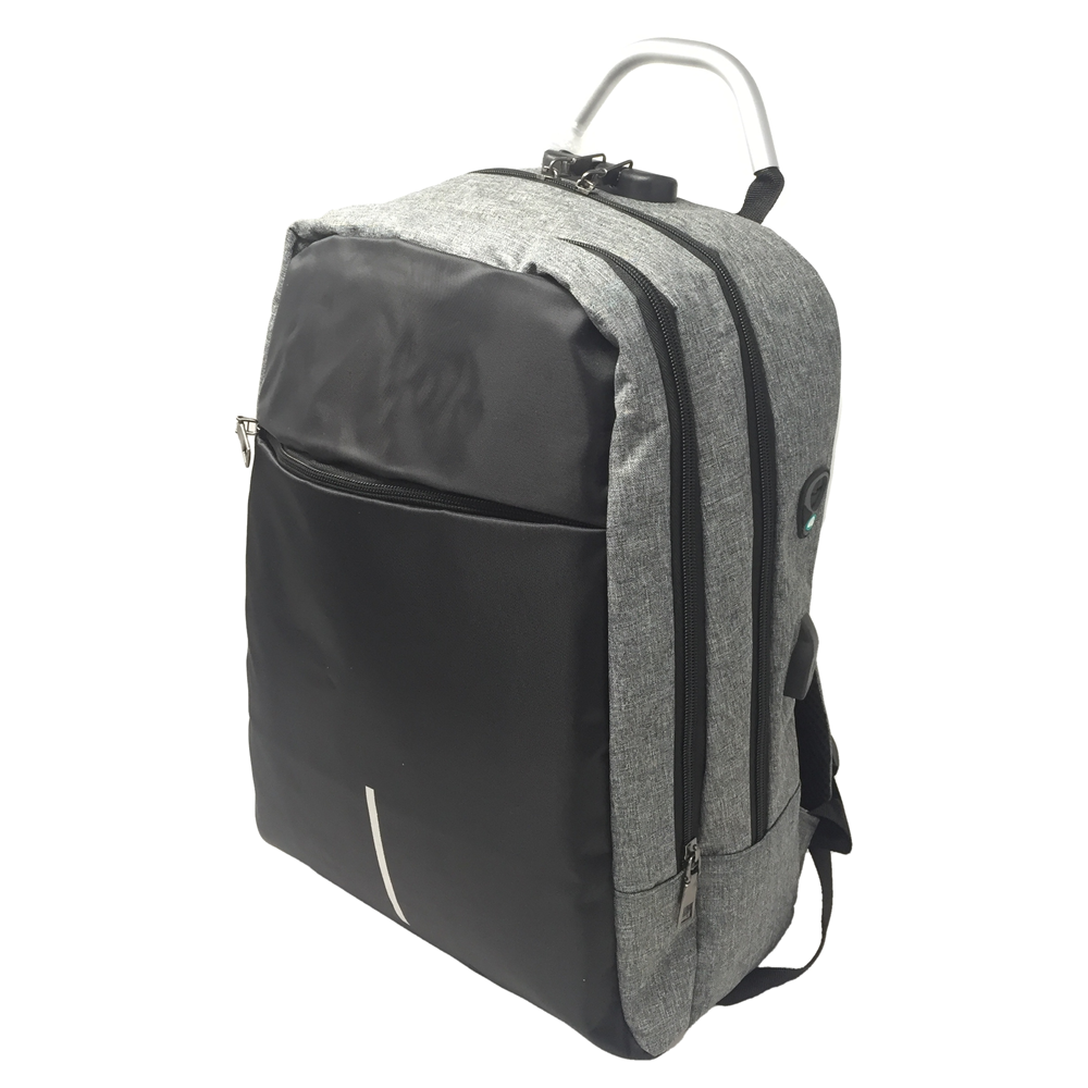 ZAINO PC PORTA NOTEBOOK BORSA ANTIRAPINA LAVORO VIAGGIO CON USB CM. 42 - AST9800