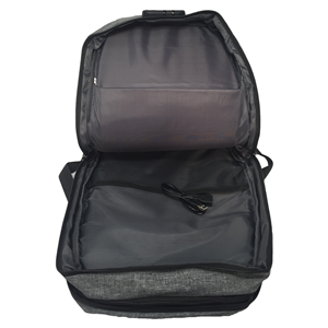 ZAINO PC PORTA NOTEBOOK BORSA ANTIRAPINA LAVORO VIAGGIO CON USB CM. 42 - AST9800