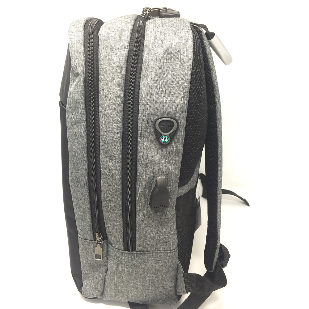 ZAINO PC PORTA NOTEBOOK BORSA ANTIRAPINA LAVORO VIAGGIO CON USB CM. 42 - AST9800