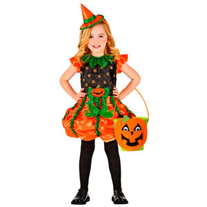CESTINO BORSETTA DOLCETTO O SCHERZETTO ZUCCA - ACCESSORI HALLOWEEN CARNEVALE COSPLAY BAMBINA - 01345