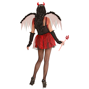 COSTUME VESTITO ABITO TRAVESTIMENTO CARNEVALE HALLOWEEN COSPLAY ADULTO - DIAVOLESSA - 8983