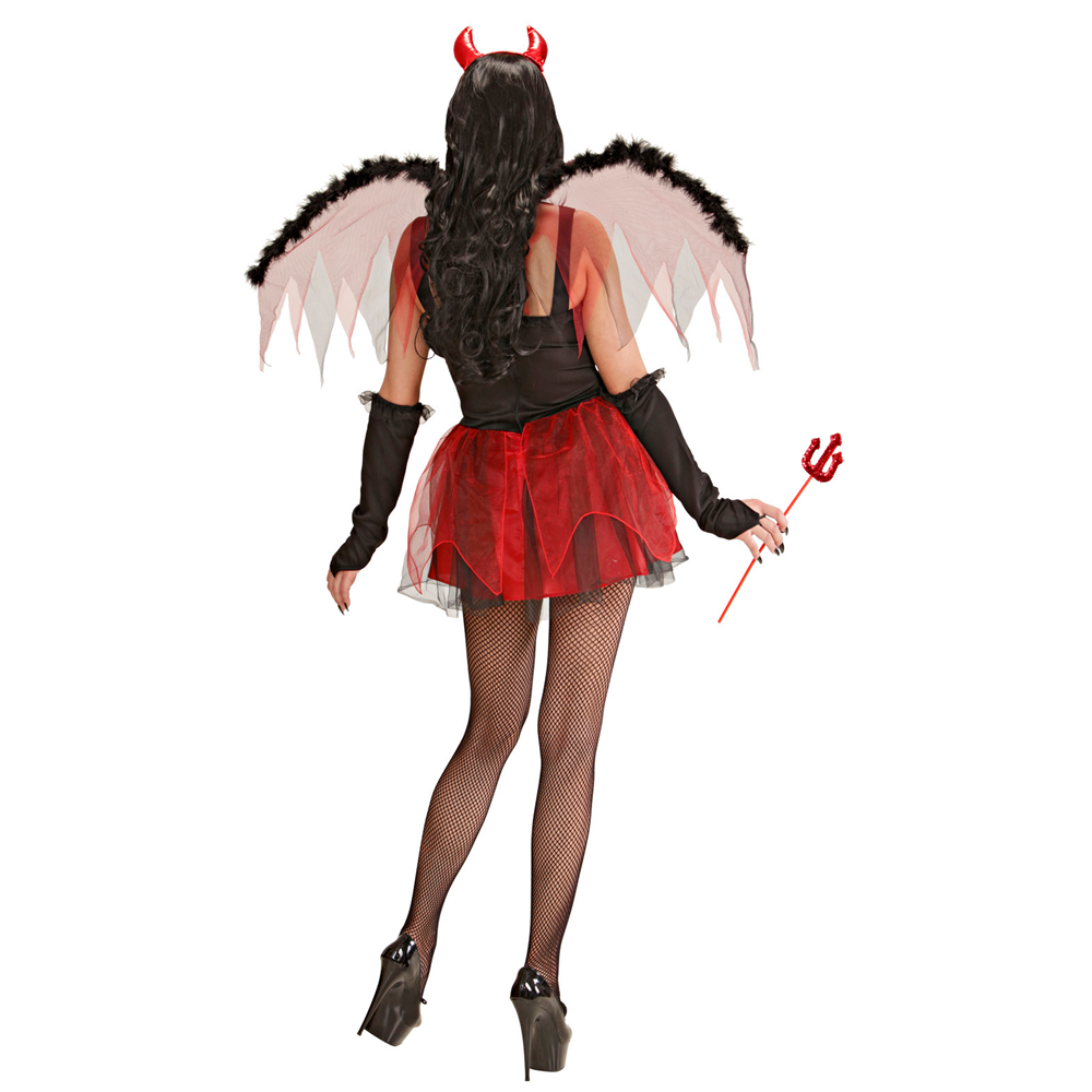 COSTUME VESTITO ABITO TRAVESTIMENTO CARNEVALE HALLOWEEN COSPLAY ADULTO - DIAVOLESSA - 8983