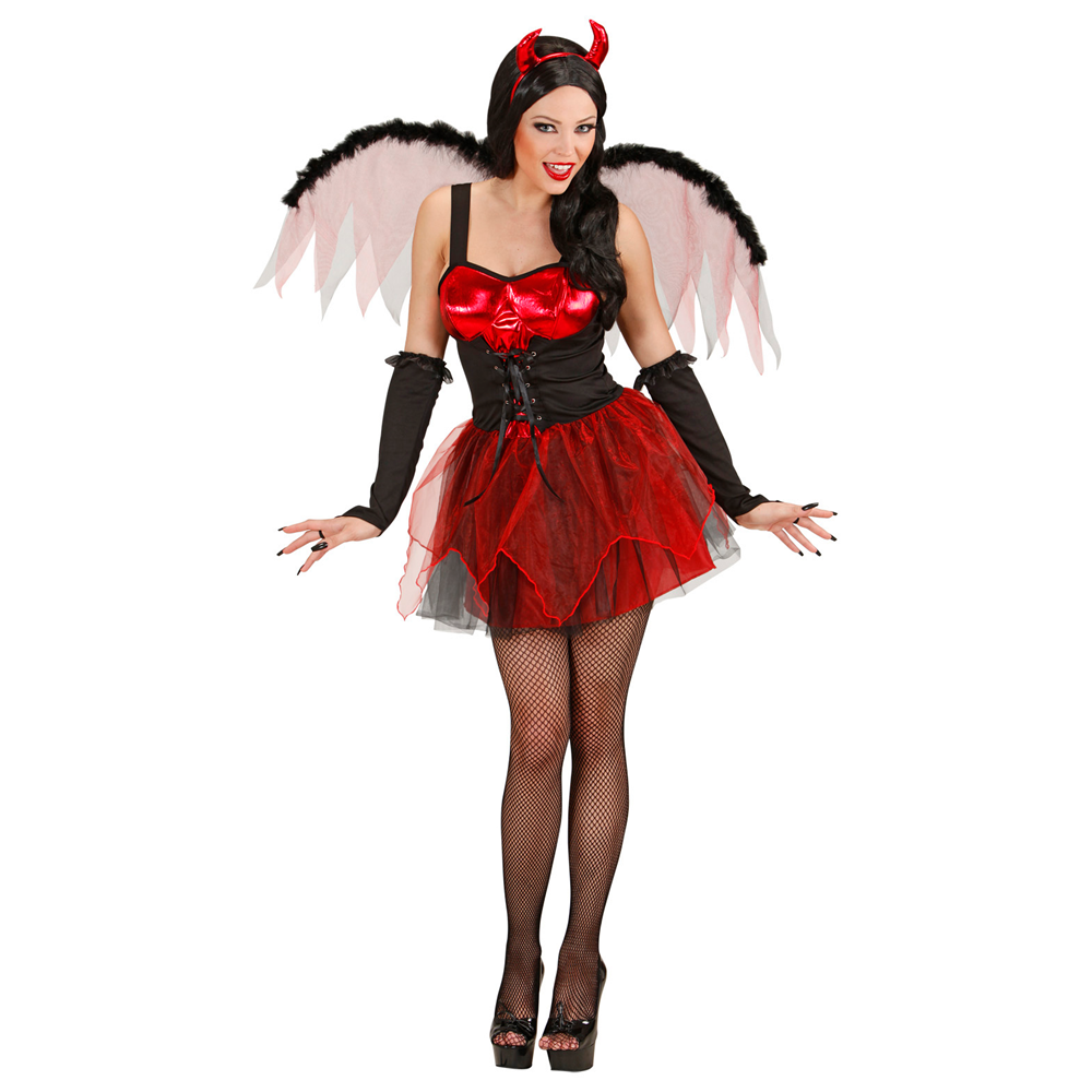COSTUME VESTITO ABITO TRAVESTIMENTO CARNEVALE HALLOWEEN COSPLAY ADULTO - DIAVOLESSA - 8983
