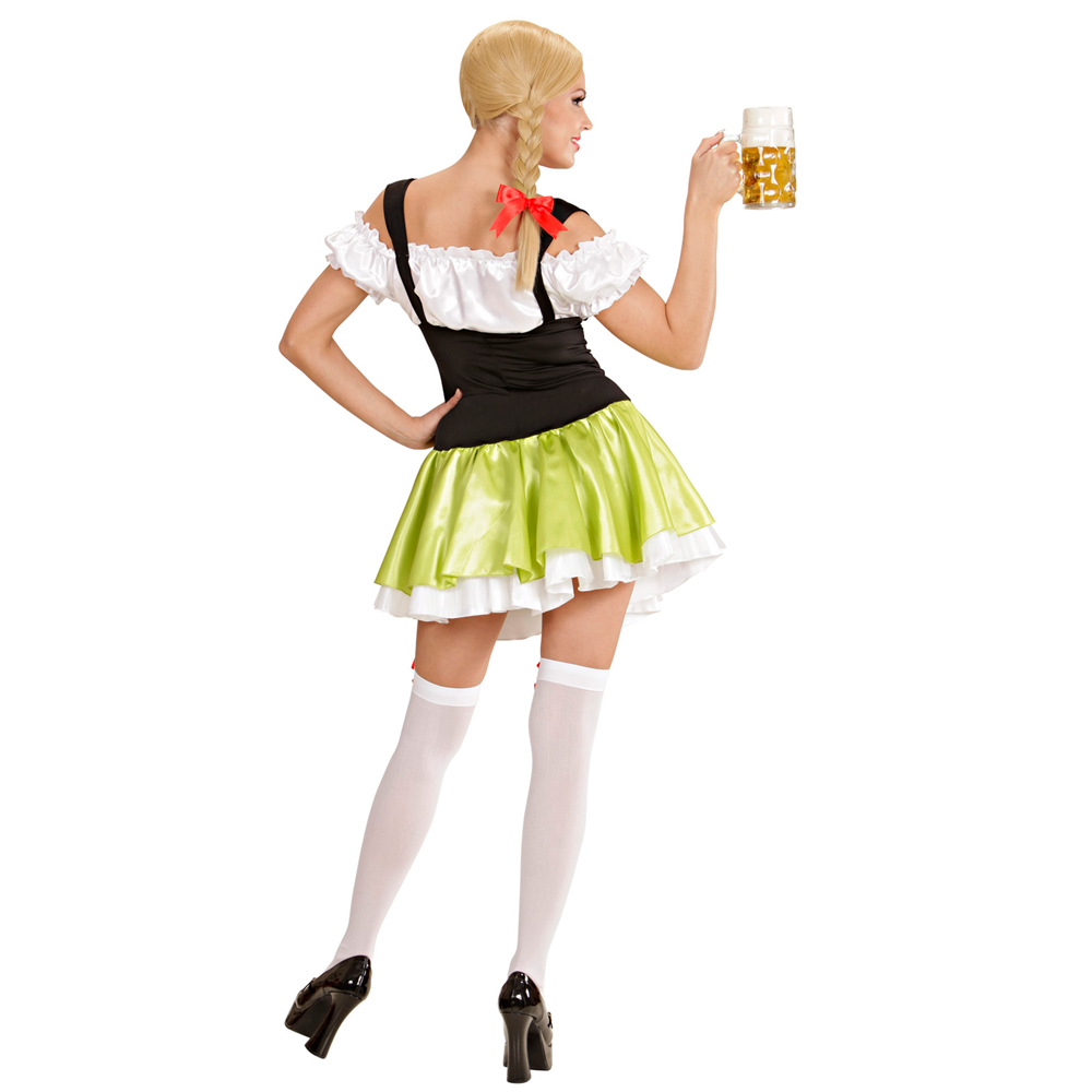 COSTUME VESTITO ABITO TRAVESTIMENTO CARNEVALE HALLOWEEN COSPLAY DONNA ADULTO - CAMERIERA BAVARESE - 7624
