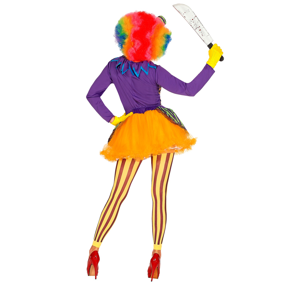 COSTUME VESTITO ABITO TRAVESTIMENTO CARNEVALE HALLOWEEN COSPLAY ADULTO EVIL JOKER - DONNA - 0285