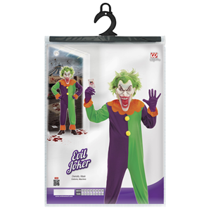 COSTUME VESTITO ABITO TRAVESTIMENTO CARNEVALE HALLOWEEN COSPLAY BAMBINO - EVIL JOKER - 0731