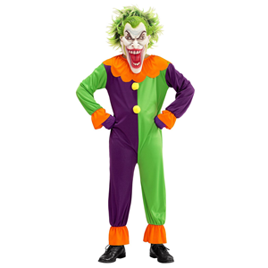 COSTUME VESTITO ABITO TRAVESTIMENTO CARNEVALE HALLOWEEN COSPLAY BAMBINO - EVIL JOKER - 0731