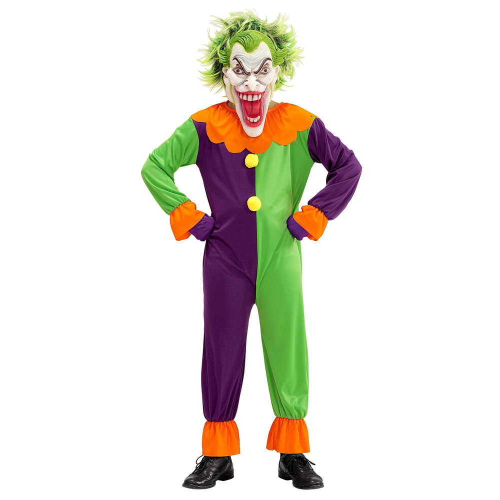 COSTUME VESTITO ABITO TRAVESTIMENTO CARNEVALE HALLOWEEN COSPLAY BAMBINO - EVIL JOKER - 0731