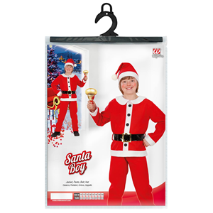 COSTUME VESTITO ABITO TRAVESTIMENTO CARNEVALE COSPLAY BAMBINO - BABBO NATALE - 1491