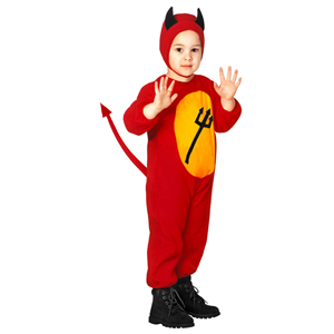 COSTUME VESTITO ABITO TRAVESTIMENTO CARNEVALE BAMBINO - DIAVOLETTO - 3616