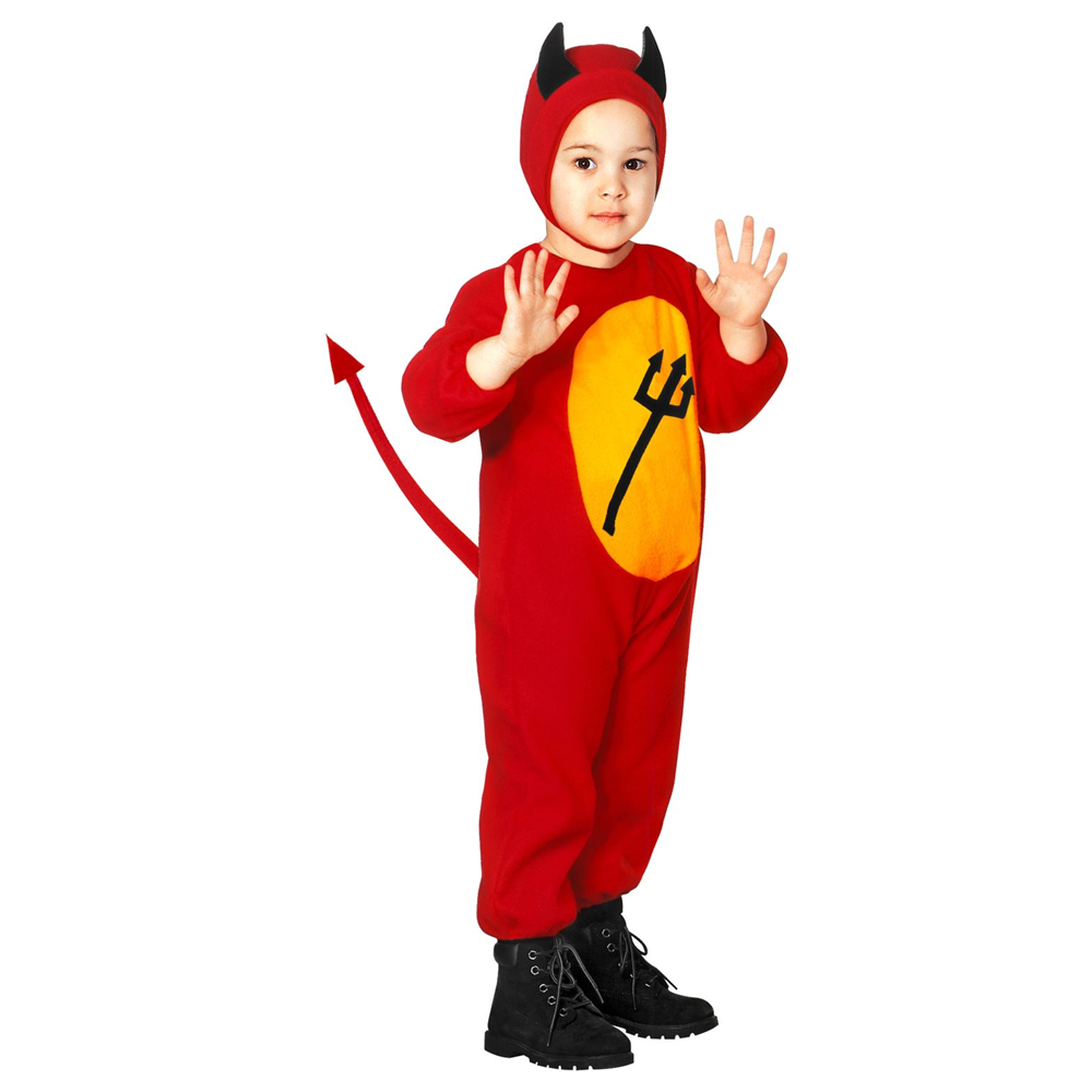 COSTUME VESTITO ABITO TRAVESTIMENTO CARNEVALE BAMBINO - DIAVOLETTO - 3616