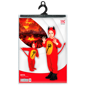 COSTUME VESTITO ABITO TRAVESTIMENTO CARNEVALE BAMBINO - DIAVOLETTO - 3616