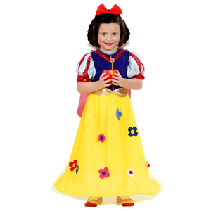 VESTITO CARNEVALE + ACCESSORI PRINCIPESSA DELLE FIABE COSTUME FIOCCO PARRUCCA 2/3 ANNI TRAVESTIMENTO- 1285+00829+1926N