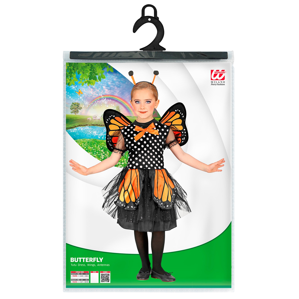 COSTUME VESTITO ABITO TRAVESTIMENTO CARNEVALE BAMBINA - FARFALLA - 0759
