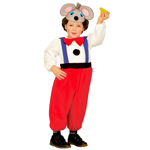 COSTUME VESTITO ABITO TRAVESTIMENTO CARNEVALE BAMBINO - TOPINO - 3617T