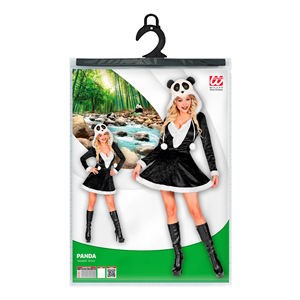 COSTUME VESTITO ABITO TRAVESTIMENTO CARNEVALE COSPLAY ADULTO DONNA - PANDA - 0205