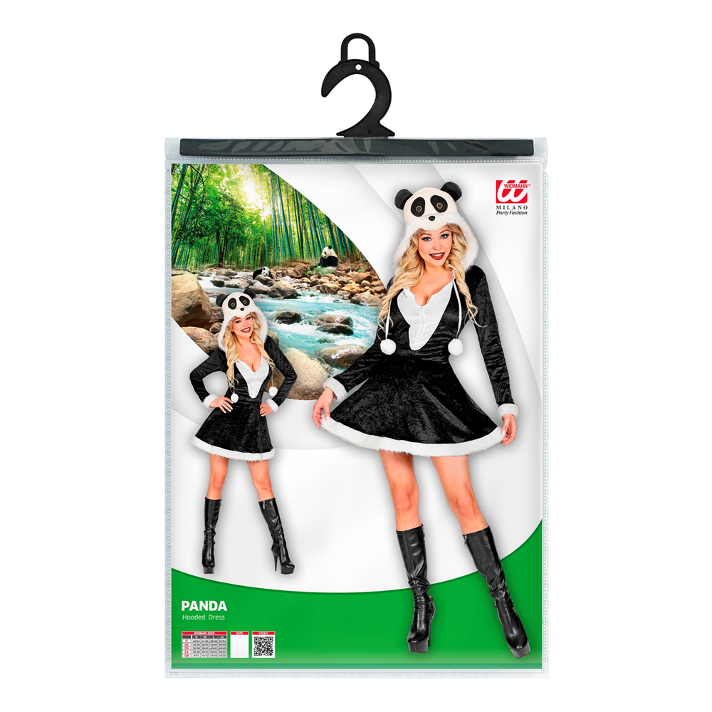 COSTUME VESTITO ABITO TRAVESTIMENTO CARNEVALE COSPLAY ADULTO DONNA - PANDA - 0205