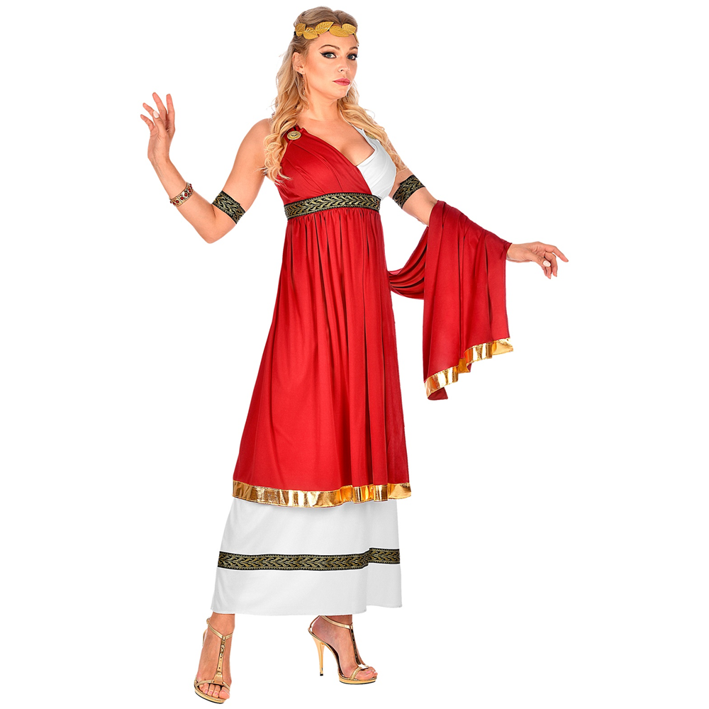 COSTUME VESTITO ABITO TRAVESTIMENTO CARNEVALE COSPLAY ADULTO DONNA - IMPERATRICE ROMANA - 0910