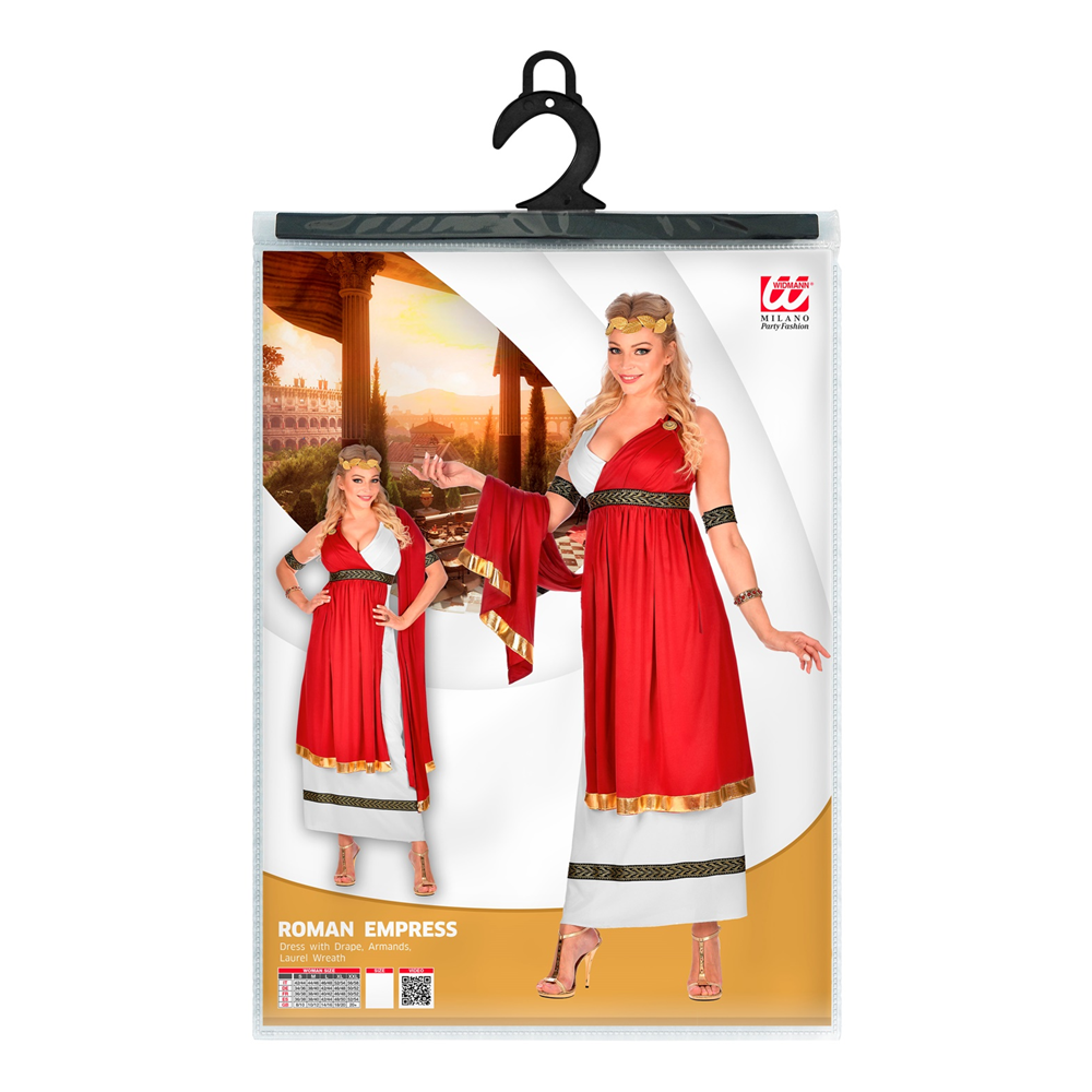 COSTUME VESTITO ABITO TRAVESTIMENTO CARNEVALE COSPLAY ADULTO DONNA - IMPERATRICE ROMANA - 0910