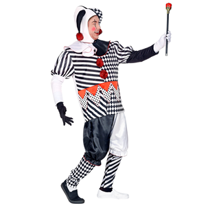 COSTUME VESTITO ABITO TRAVESTIMENTO CARNEVALE COSPLAY ADULTO - ARLECCHINO - 0950