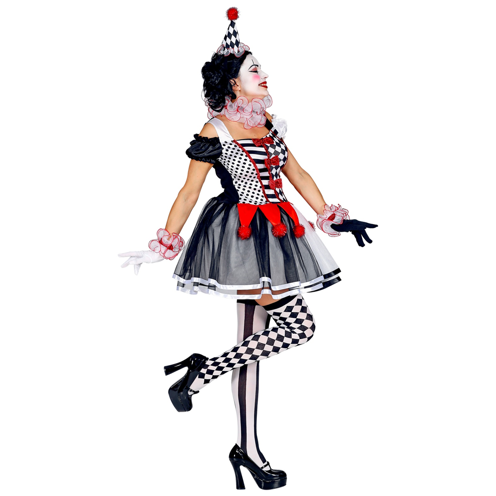 COSTUME VESTITO ABITO TRAVESTIMENTO CARNEVALE COSPLAY ADULTO DONNA - ARLECCHINO - 0951