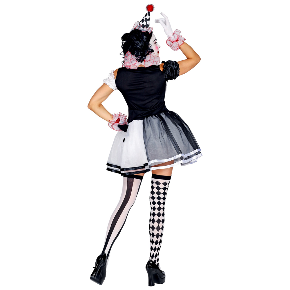 COSTUME VESTITO ABITO TRAVESTIMENTO CARNEVALE COSPLAY ADULTO DONNA - ARLECCHINO - 0951