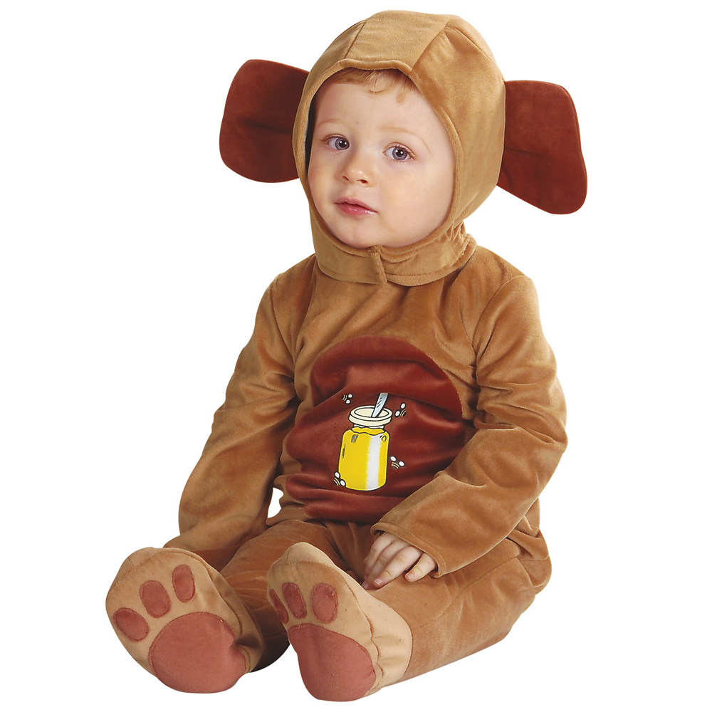 COSTUME VESTITO ABITO TRAVESTIMENTO CARNEVALE COSPLAY BAMBINO ORSETTO 12/18 MESI CM. 92 - 2753B