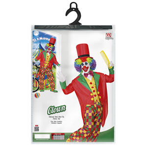 COSTUME VESTITO ABITO TRAVESTIMENTO CARNEVALE COSPLAY ADULTO - CLOWN - 3509