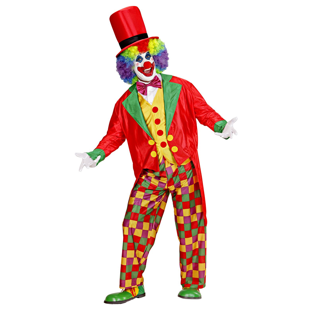 COSTUME VESTITO ABITO TRAVESTIMENTO CARNEVALE COSPLAY ADULTO - CLOWN - 3509