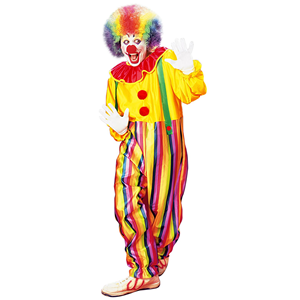 COSTUME VESTITO ABITO TRAVESTIMENTO CARNEVALE COSPLAY ADULTO - CIRCUS CLOWN - 3963